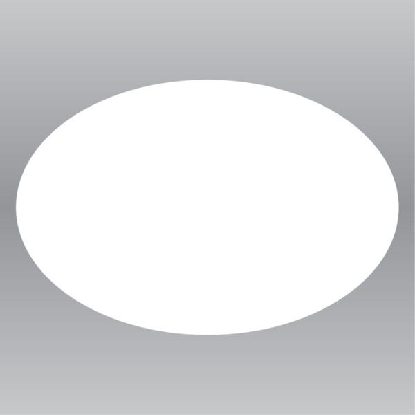 6" Blank Oval Decal (12pack) Thumbnail